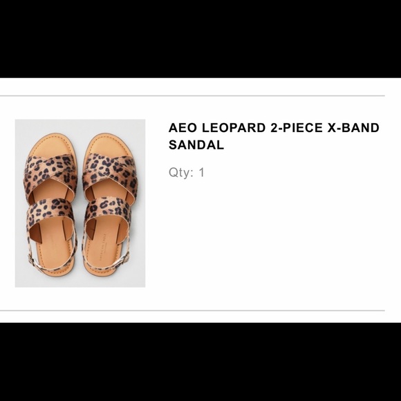 American Eagle Outfitters Shoes - Cute cheetah print sandals!